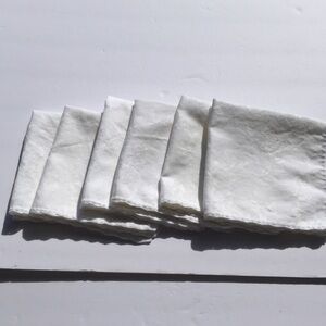 Vintage Damask/Jacquard White Napkins (6)